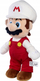Lodër pellushi Simba Super Mario Fire Mario, 30 cm, i kuq e i bardhë