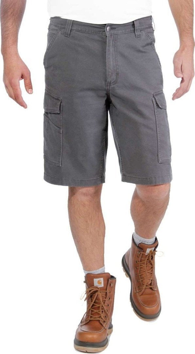 Pantallona të shkurtra cargo Carhartt Relaxed Rigby për burra, 11\", masa 31, gri Shadow