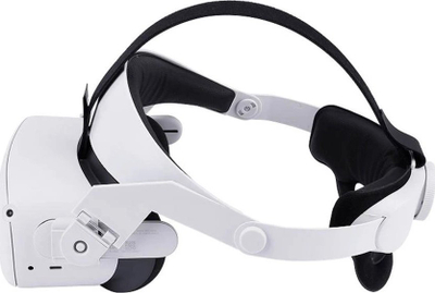Rrip koke GOMRVR për Oculus Quest 1/2, i rregullueshëm, ergonomik, i bardhë