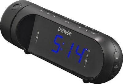 Radio orë Denver CPR-700, ekran LED, digjitale, e zezë