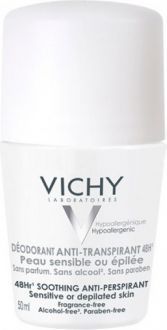 Deodorant antiperspirant roll-on Vichy, 48 orë, për lëkurë të ndjeshme, 50ml