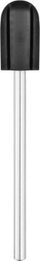 Mandrell gome për pedikyr Activeshop RUBBER MANDREL 7 mm, për kapuçë abrazivë 7 mm, bosht standard, i zi