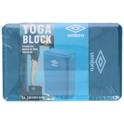 Bllok joga Umbro Yoga Block, shkumë EVA, 23x15x7.5cm, blu