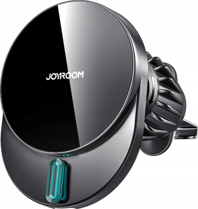 Mbajtëse telefoni për makinë Joyroom JR-ZS409, karikues wireless 15W, magnetike, e zezë