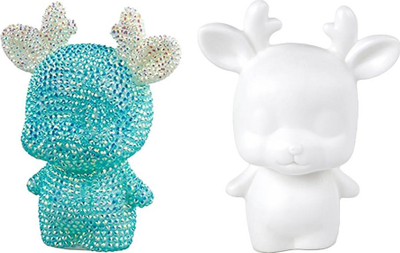 Set kreativ Leantoys Creative Reindeer, bëje vetë, blu