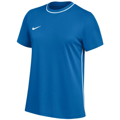 Bluzë stërvitje futbolli NIKE Park 26 Dri-FIT, për goca, material poliestër, blu me të bardhë