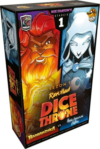 Lucky Duck Games Dice Throne: Barbarian vs. Moon Elf