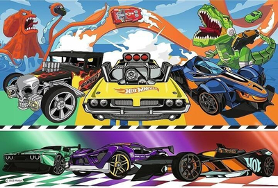 Puzzle Trefl Hot Wheels Racing Cars, 100 elemente, shumëngjyrëshe
