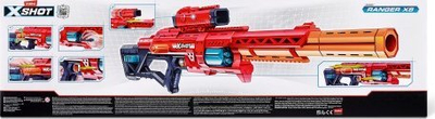 Armë lodër Zuru X-Shot Ranger X8, me shigjeta shkumë, set 24 copë, e kuqe portokalli
