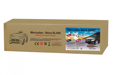 Makinë lodër me bateri Jamara Mercedes Benz SL 400, ku hypet sipër, me tinguj, rozë