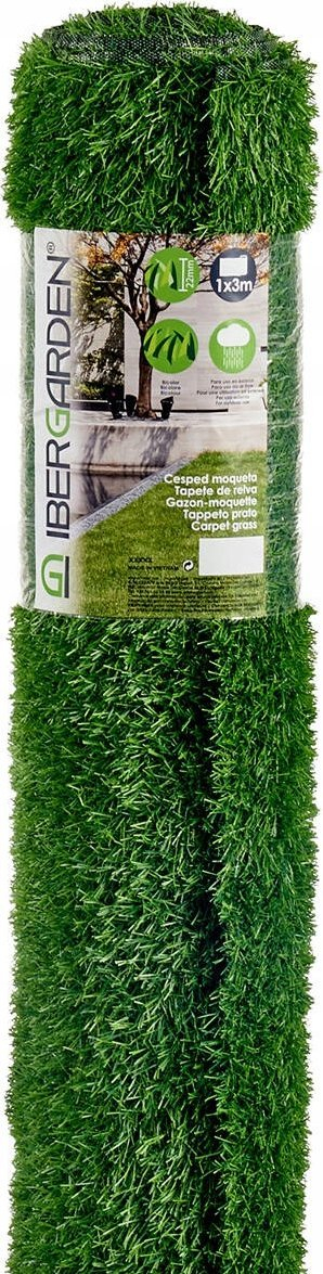 Bar sintetik Ibergarden për ballkon, 2.2 cm, 1 x 3 m, jeshil