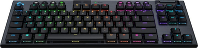 Tastierë Logitech G915 TKL Lightspeed, GL Clicky, US, e zezë