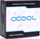 Adapter uji Alphacool Eiszapfen, 90°, G1/4 F në G1/4 F, i zi