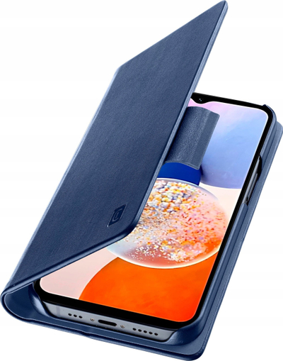 Këllëf libri Cellularline Book Samsung Galaxy A15 5G, me stand, me xhepa kartash, blu