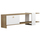 Set mobilie për TV Henriette 120x25x37Hcm (HM8900.11), bardhë