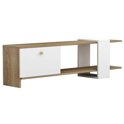 Set mobilie për TV Henriette 120x25x37Hcm (HM8900.11), bardhë