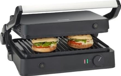 Grill kontakti Severin SEVINI Lite KG 2398, 2000W, pllaka jo ngjitëse, zi argjendtë