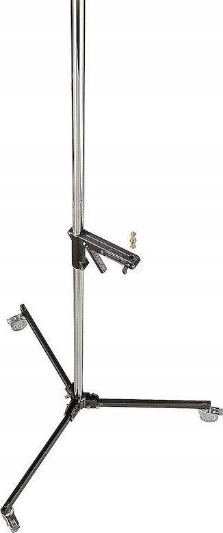 Stativ kolone Manfrotto 231CS, profesional për studio, me rrota, argjendtë e zi