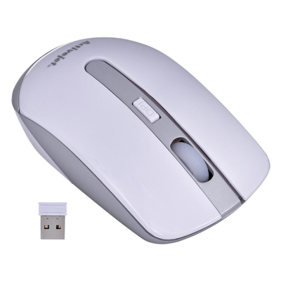 Maus Activejet AMY-320WS, RF Wireless, i argjendtë / i bardhë