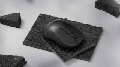 Maus wireless Keychron M4, optik, i vogël, Bluetooth 2.4 GHz, 4000 Hz, i zi