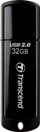 USB Transcend JetFlash 350, 32GB, USB 2.0, црна