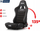 Sedilje gaming Next Level Racing ERS5 Elite, që shtrihet mbrapa, material stof dhe mesh, e zezë