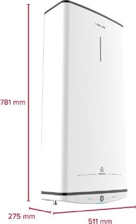 Bojler elektrik Ariston Velis Pro 50L, montim përpjetë dhe shtrirë, i bardhë
