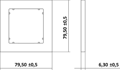 Kornizë montuese Karlik MINI 27MR-1, teke, gri mat
