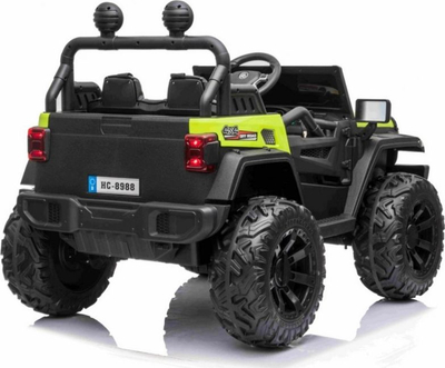Makina elektrike për kalamaj Ramiz Jeep Master Of Terain, me telekomandë, funksione muzikore, jeshile