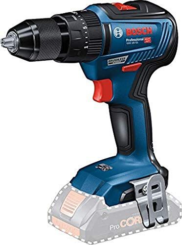 Trapano vidhosës Bosch GSB 18V-55 Professional, pa furça, 18V, blu