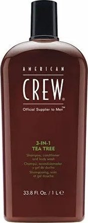 Shampo 3 në 1 American Crew Tea Tree, 250ml, për burra