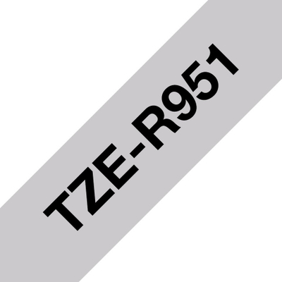 Текстилен рипс за етикетирање Brother TZe-R951, 24mm, 4m, сребрен