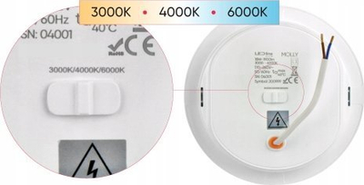 Panel i futur LED ExtraLink MOLLY, 24W, 2350lm 3000K, i bardhë