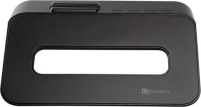 Mbajtëse ftohëse për laptop Choiix Mini Air, 4x USB, bardh e zi