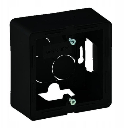 Kuti sipërfaqësore Legrand Valena Life 1-gang, 89 x 89 x 44.8 mm, e zezë mat