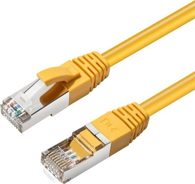 Kabllo rrjeti MicroConnect CAT6A S/FTP, 0.5m, RJ45, e verdhë