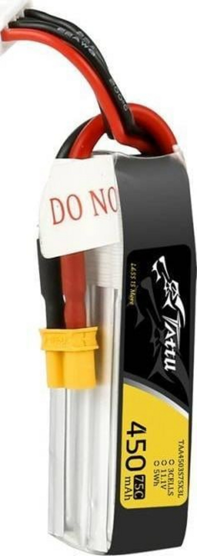 Bateri LiPo Tattu TAA4503S75X3L, 450mAh, 11.1V, XT30
