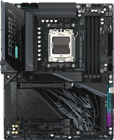 Матична плоча GIGABYTE X870E AORUS ELITE X3D, DDR5, PCIe 5.0, црна