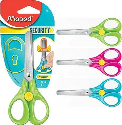 Безбедносни ножици за деца Maped, 13cm, шарени