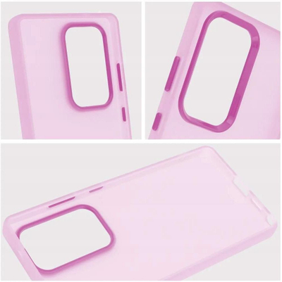 Kapak telefoni SAPPY për Xiaomi Redmi Note 14 4G, gjysmë i tejdukshëm, rozë