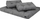 Jastëk për stol paletesh Hobbygarden SHORT BACKREST LEO, pëlhurë Ekolen, ngjyrë grafit