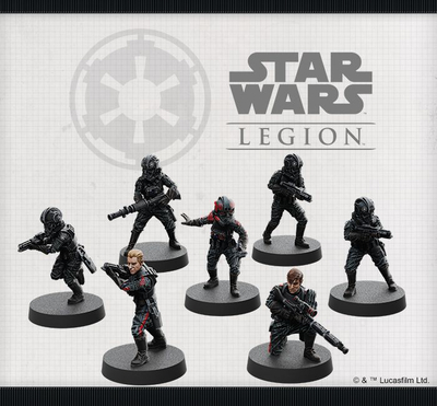 Zgjerim loje Fantasy Flight Games Star Wars Legion Inferno Squad Unit, set miniaturash, për lojë tavoline, shumëngjyrësh