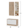 Set paradhomë me pasqyrë Vern 80×27×175 Hcm (HM2476.04), bardhë