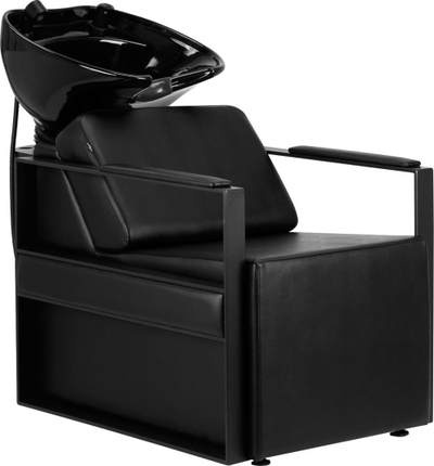 Фризерска столица Modena Nero, професионална, црна