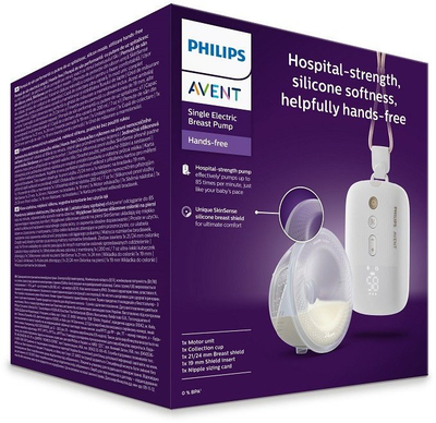 Pompe gjiri elektrike Philips Avent Hands-Free Premium Plus SCF531/11, 1 copë