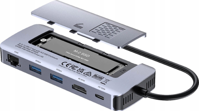 Aksesori për notebook Unitek D1120A01, kompakt, portativ, gri