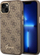 Mbrojtëse telefoni Guess 4G Vintage Gold Logo për iPhone 14 Plus 6.7", e fortë, kafe