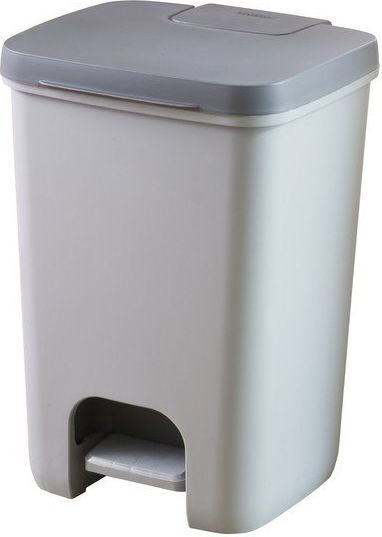 Kosh i mbeturinave me pedale Curver, 20 L, i hirtë