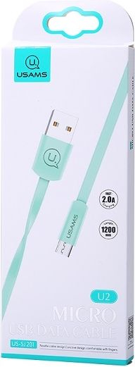 Kabllo USAMS USB A - MicroUSB (SJ201MIC04), 1.2m, e kaltër