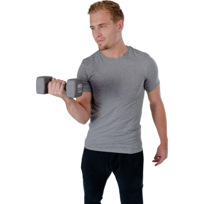 Hantelë Pure2Improve me neopren, 6 kg, gri